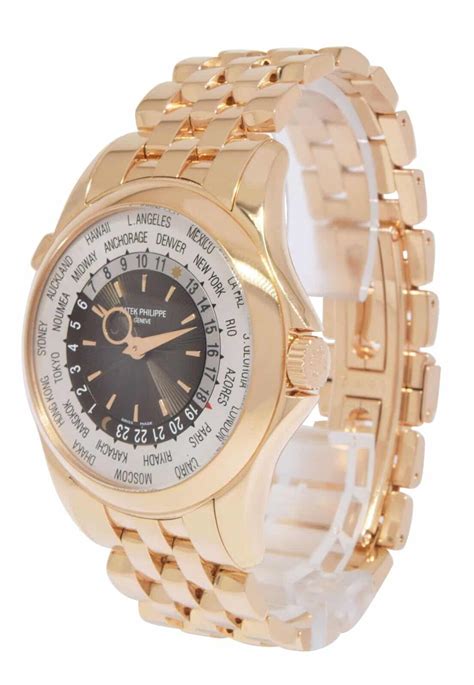 Patek Philippe World Time Complications 18k Rose Gold Mens 